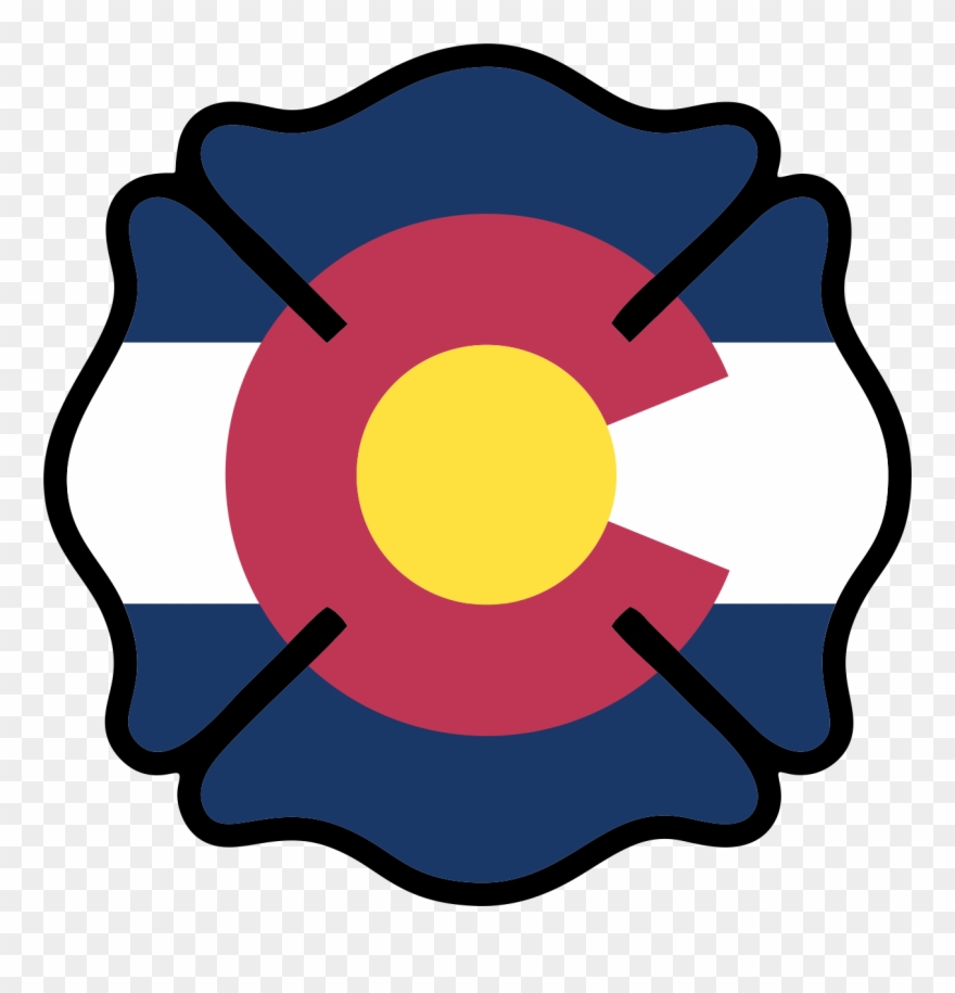 #colorado #firefighter Sticker From Http - Colorado State Flag Clipart