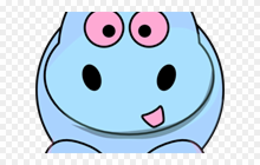 Hippo Clipart Blue Hippo - Clip Art - Png Download
