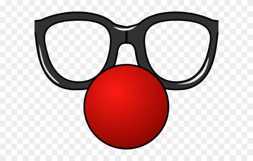 Glasses Clipart Red - Clown Nose Clipart - Png Download