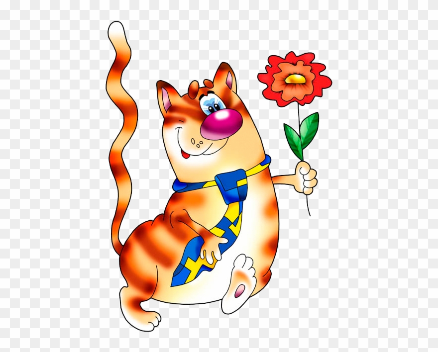 Кот - Cat In Ties Bib Clipart