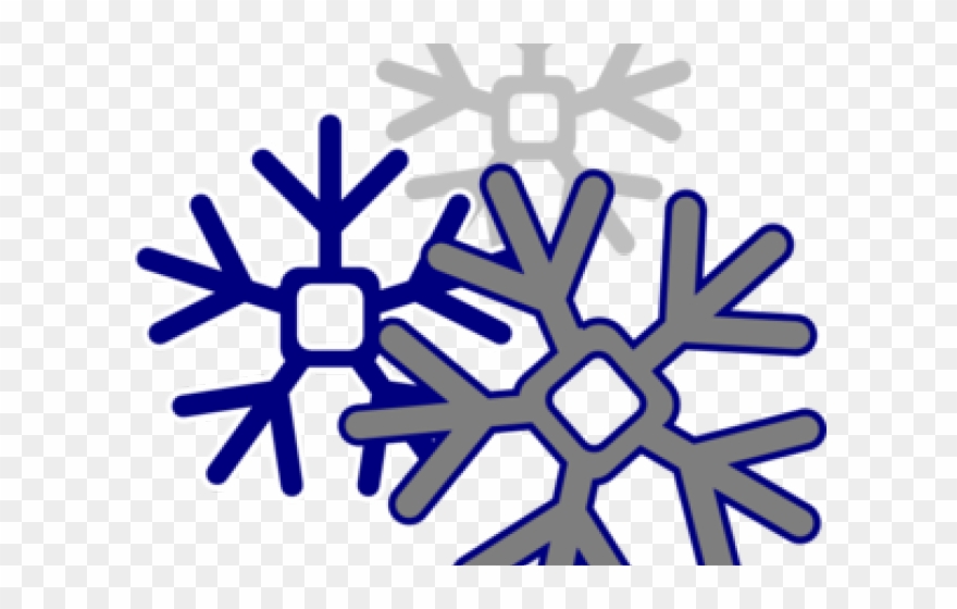 Snowflake Clipart Transparent Background - Transparent Background Snowflake Clipart - Png Download