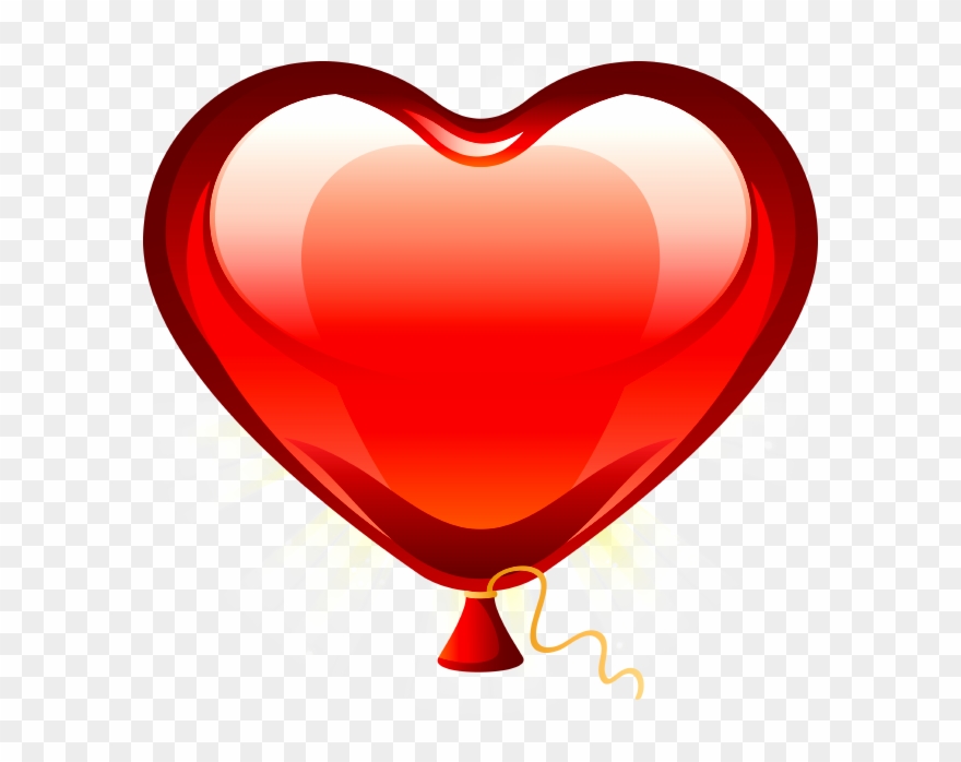 Heart Stickers For S Day By Ash - Clipart Balloon Heart - Png Download