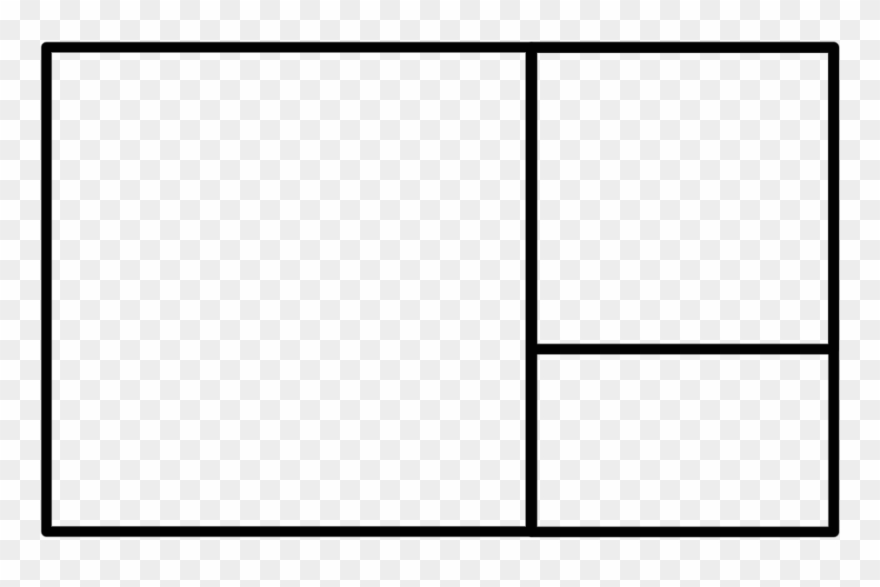 Golden Rectangle Iteration - Double Cadre Clipart