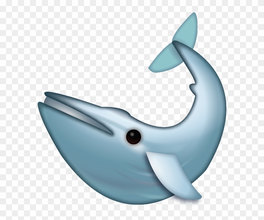 Whale Iphone Emoji [free Download Ios Emojis] - Iphone Whale Emoji Png Clipart