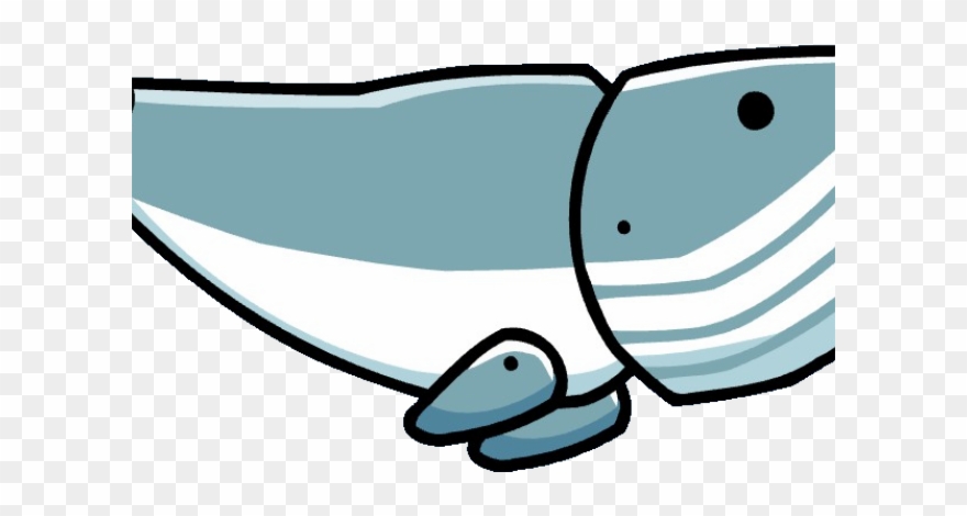 Blue Whale Clipart Scribblenauts - Png Download