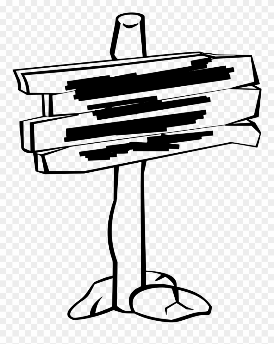 Info - Wooden Sign Clip Art - Png Download