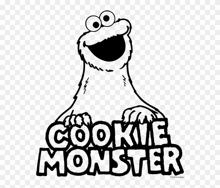 Sesame Street Vintage Cookie Monster Kid's T Shirt - Kids T-shirt: Juvenile: Sesame Street- Vintage Cookie Clipart