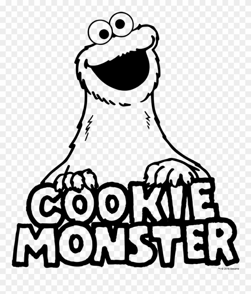Sesame Street Vintage Cookie Monster Kid's T-shirt - Kids T-shirt: Juvenile: Sesame Street- Vintage Cookie Clipart