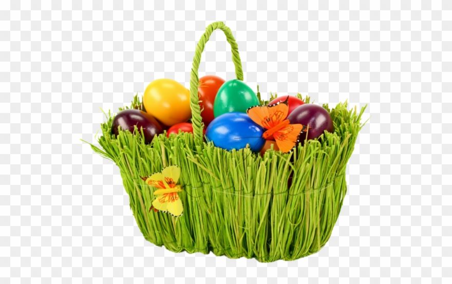Easter Egg Basket Png Clipart