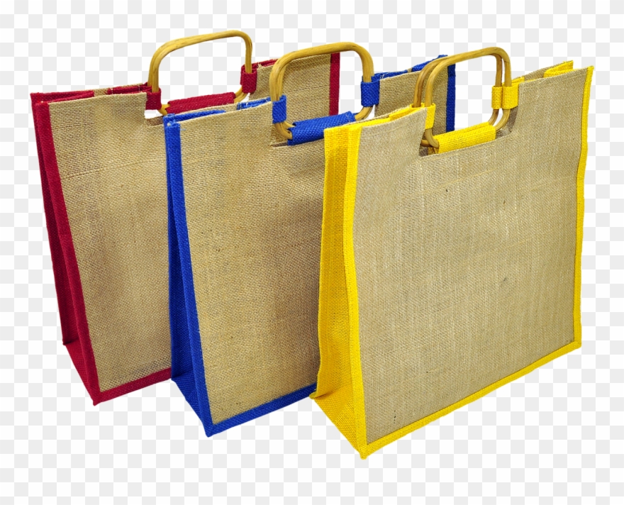 Bag Shopping Eco-friendly Jute Png Image - Use Reusable Bags Clipart