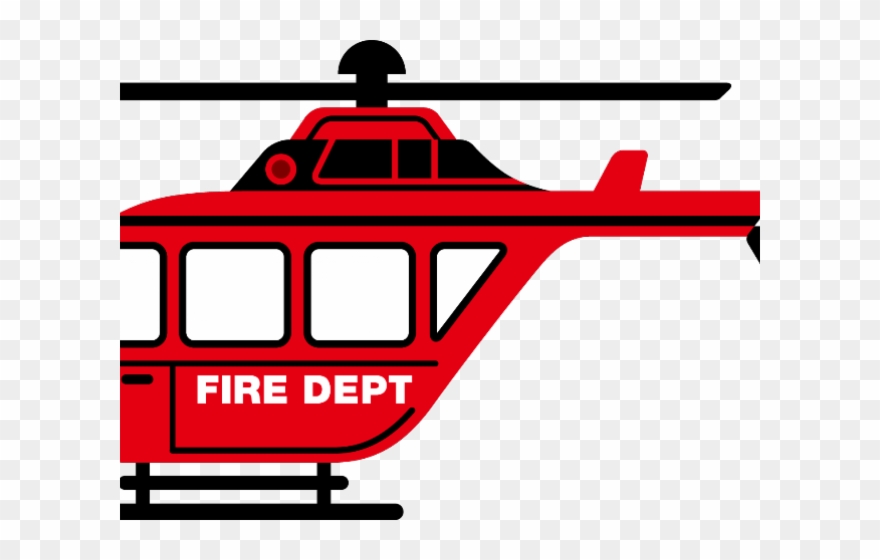Firefighter Clipart Helicopter - Artdash Exclusive Boy's Bedroom Art Prints: Fire Trucks - Png Download