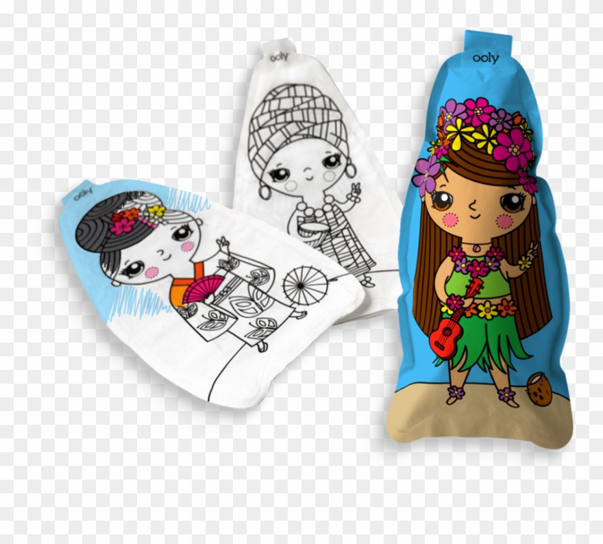 Ooly 3d Colorables World Peace Dolls (161-002) Clipart