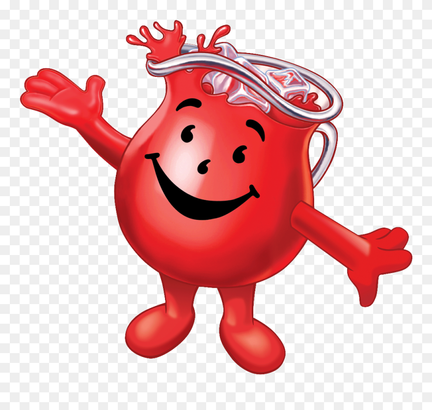 Kool-aid Man Footprints - Kool Aid Gelatin Dessert, Cherry - 3 Oz Box Clipart