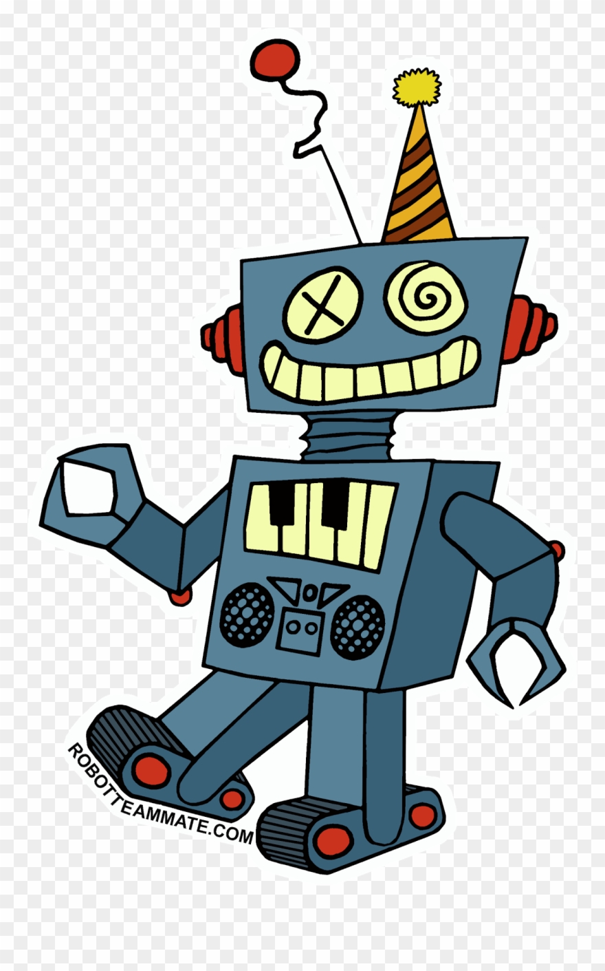 1443012803robot Sticker - Sticker Robot Png Clipart
