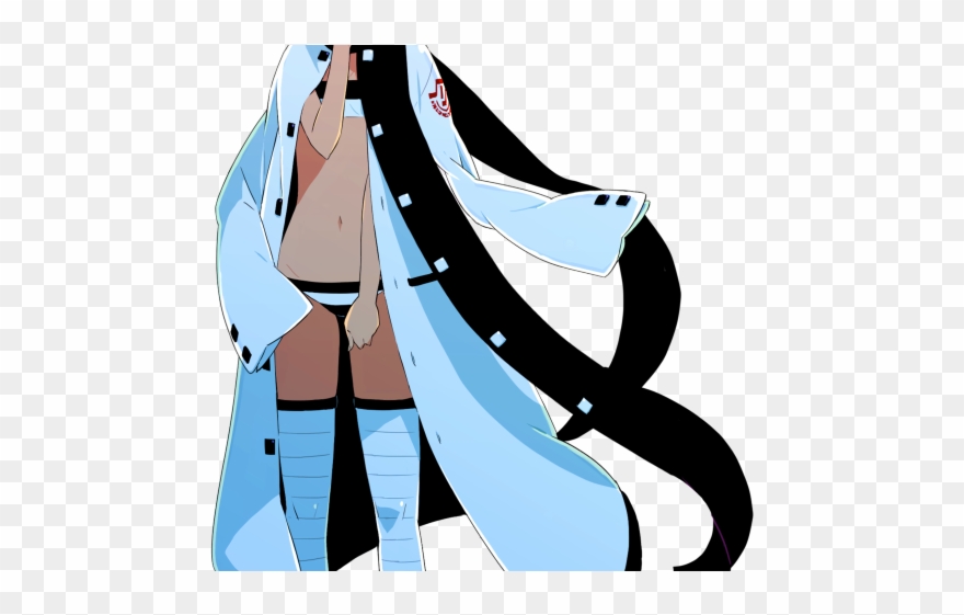 Dark Hair Clipart Blue Eye Girl - Anime Dark Skin Blue Hair - Png Download