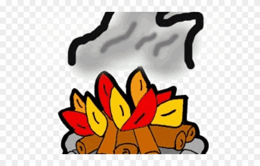 Lodge Clipart Campfire - Clip Art - Png Download