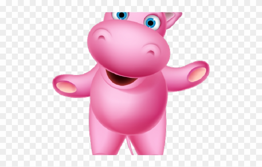 Hippo Pink Clipart