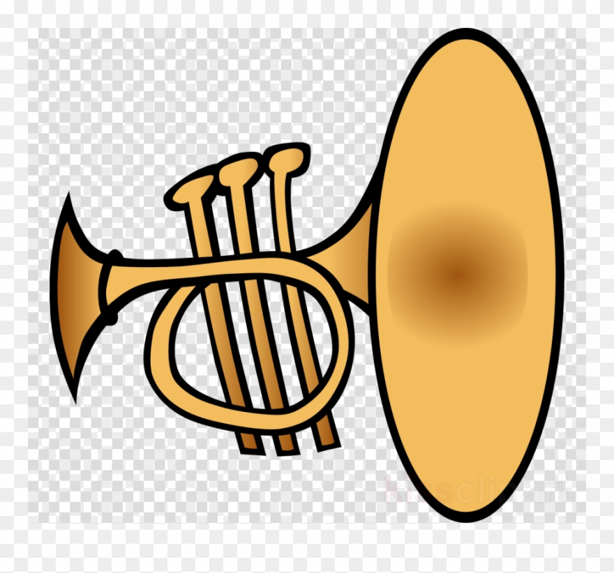 Trumpet Clipart Trumpet Clip Art - Musical Instruments Clipart Black And White - Png Download