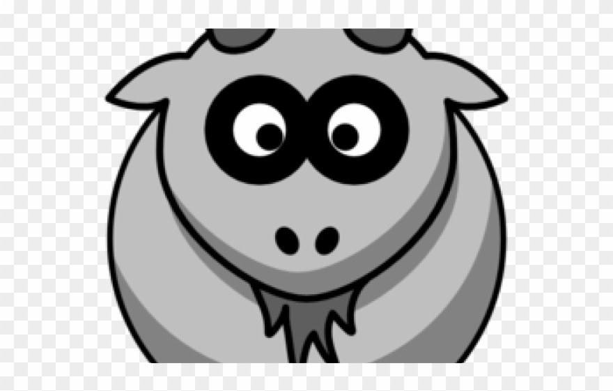 Goat Clipart Gray - Cartoon Goat Png Transparent Png