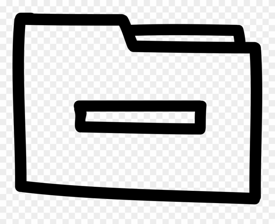 Png File - Hand Drawn Folder Icon Clipart