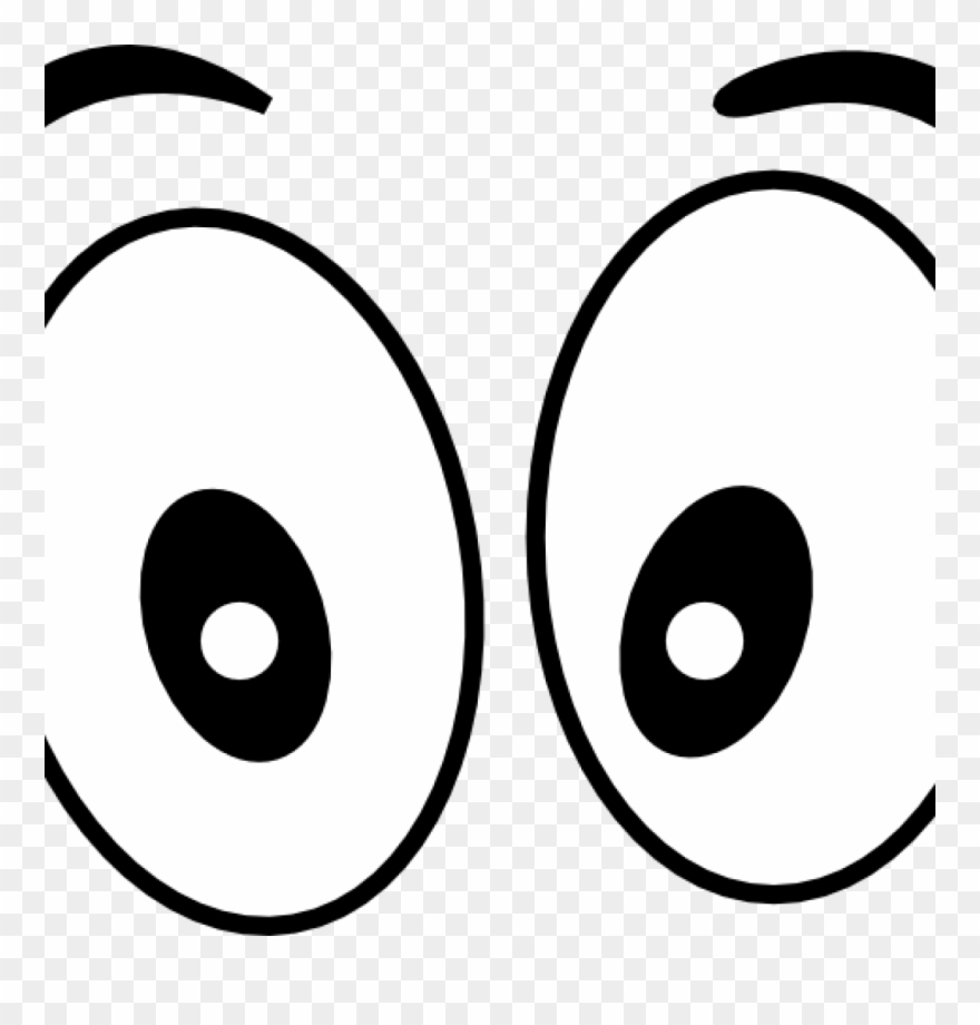 Beach Hatenylo Com Pair Of Letters Format - Black And White Eyes Cartoon Clipart