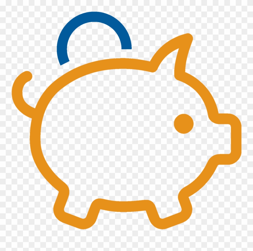 Save Money - Piggy Bank Icon Png Clipart