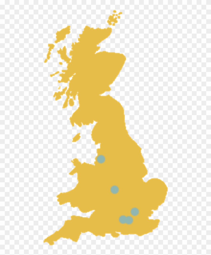 Logistics - Great Britain Map Vector Clipart