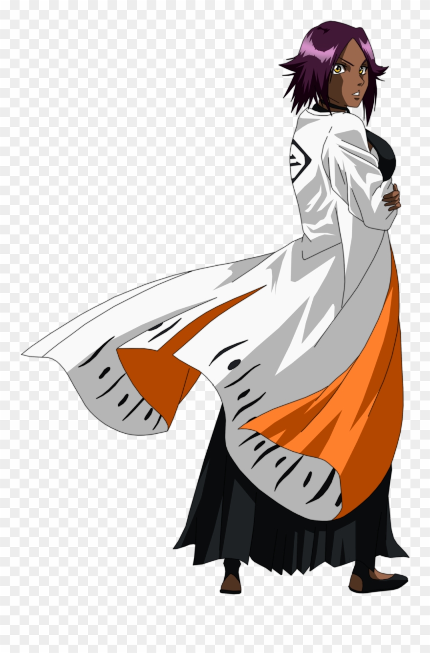 Credit To Esteban Black Anime Characters, Bleach Characters, - Yoruichi Shihoin Render Clipart