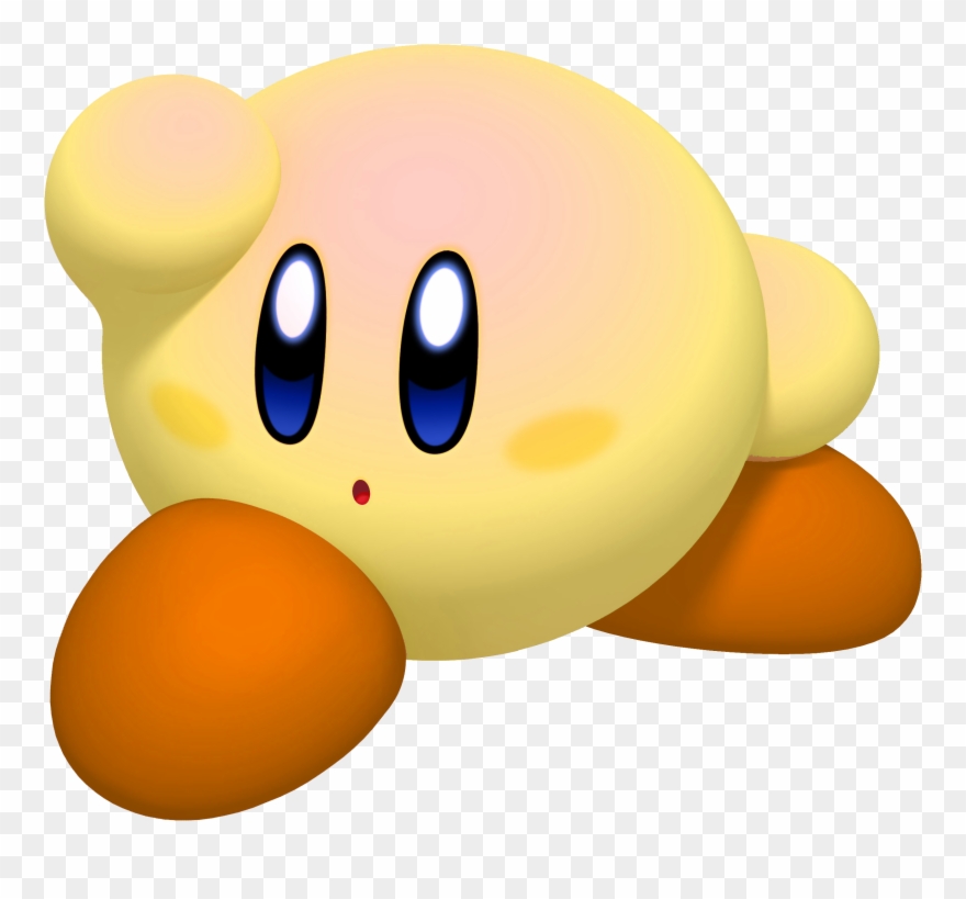 Kirby Clipart Pink Kirby Yellow Kirby Blue Kirby Green - Kirby's Return To Dreamland Yellow Kirby - Png Download