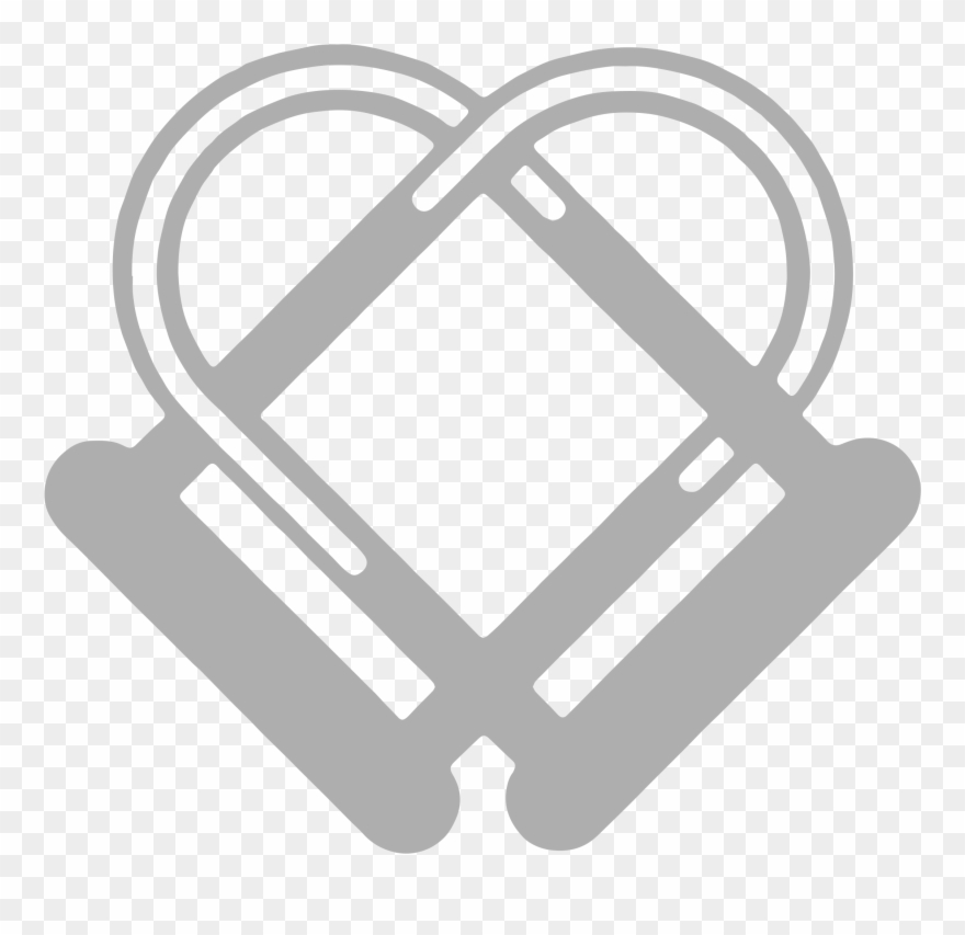 0042 Locked Bicycle Heart - Bicycle Clipart