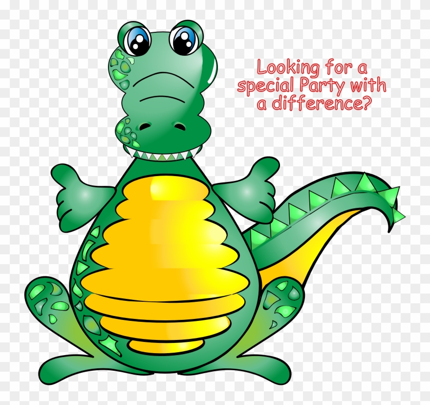 Crocodile Kids Party Clipart