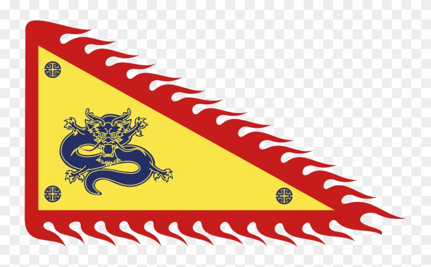 China Transparent Medieval Clip Free Download - Chinese Dragon Flag - Png Download