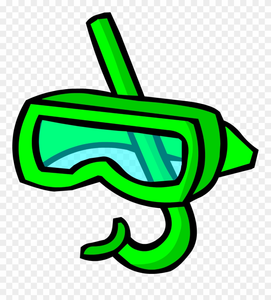 Green Snorkel - Snorkel Png Clipart