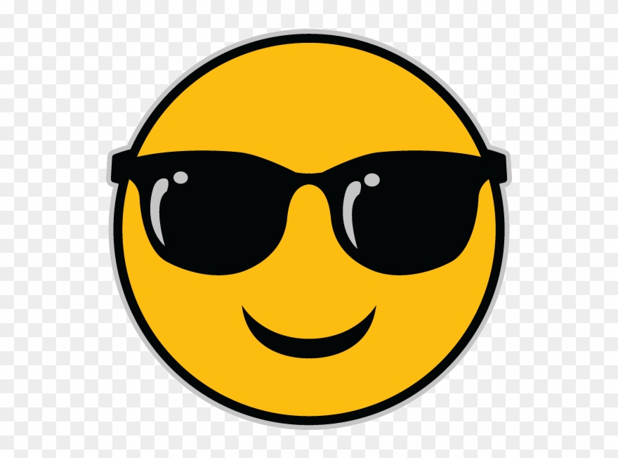 The Sunglasses Emoji - Emoji With Glasses Gif Clipart
