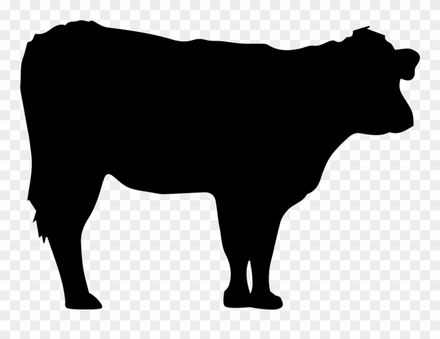 Cow Silhouette Comments - Cow Silhouette Clipart