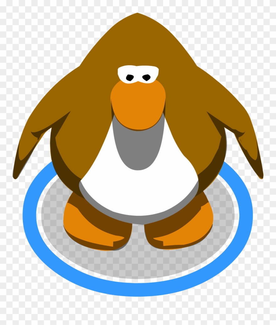 Brown Standing - Club Penguin Old Blue Clipart