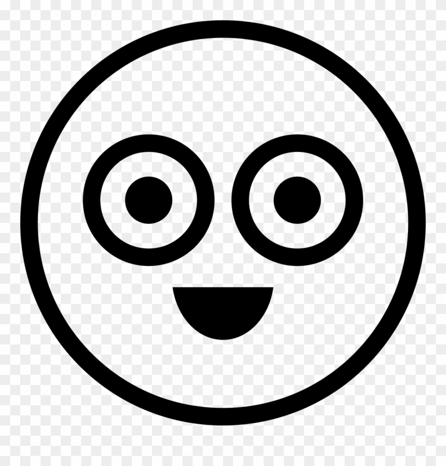 Smiley Face Black And White 16, Buy Clip Art - Png Download