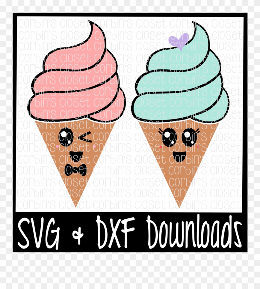 Clip Art Royalty Free Library Kawaii Ice Cream Fro - Like Big Trucks And I Can Not Lie - Png Download