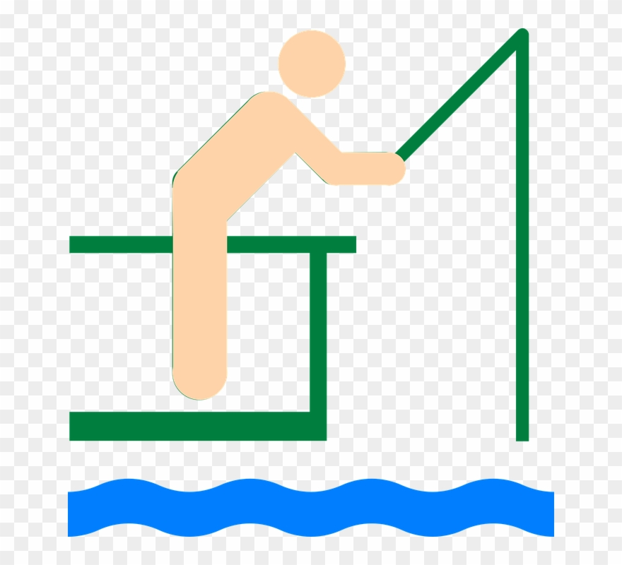 Fisherman Clipart Fishing Lake - Fisherman - Png Download