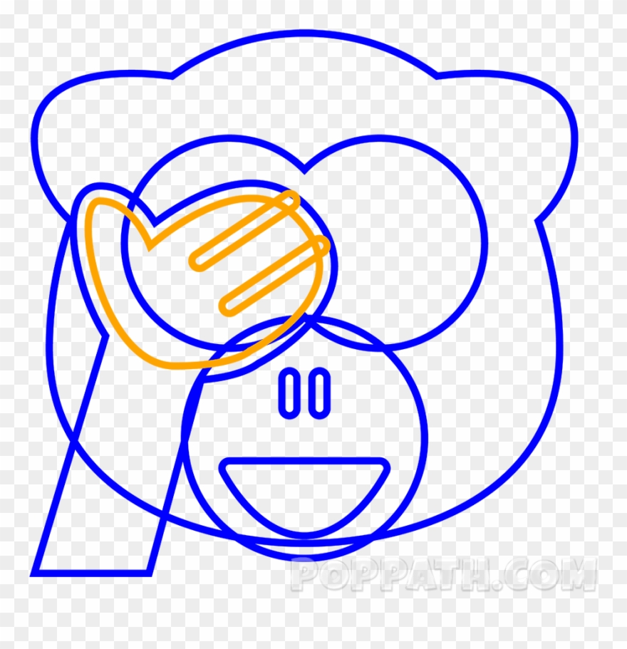 How To Draw A See No Evil - Imagenes De Emojis De Caca Para Dibujar Clipart