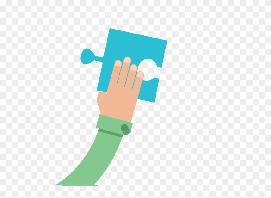 Got A Great Idea But Can't Seem To Piece The Puzzle - Puzzle On Hand Png Clipart