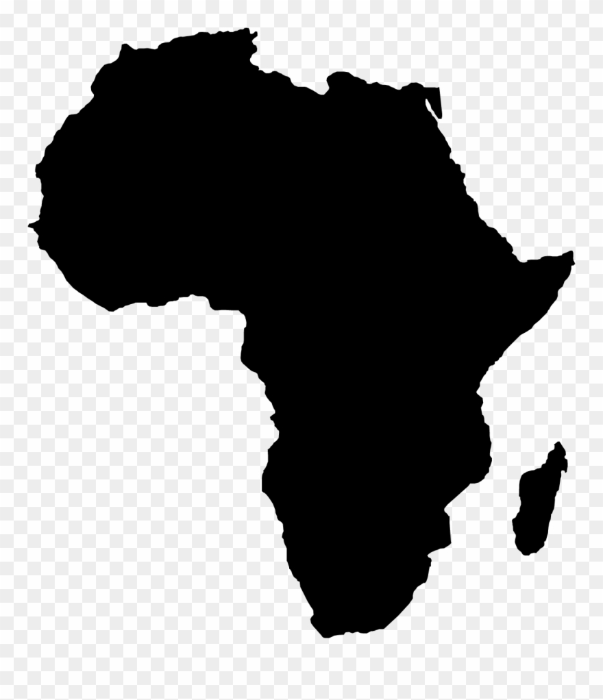 Africa In Black Clipart