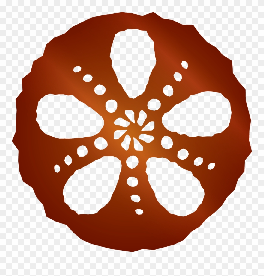 Sand Dollar-darkest - Pinterest Clipart