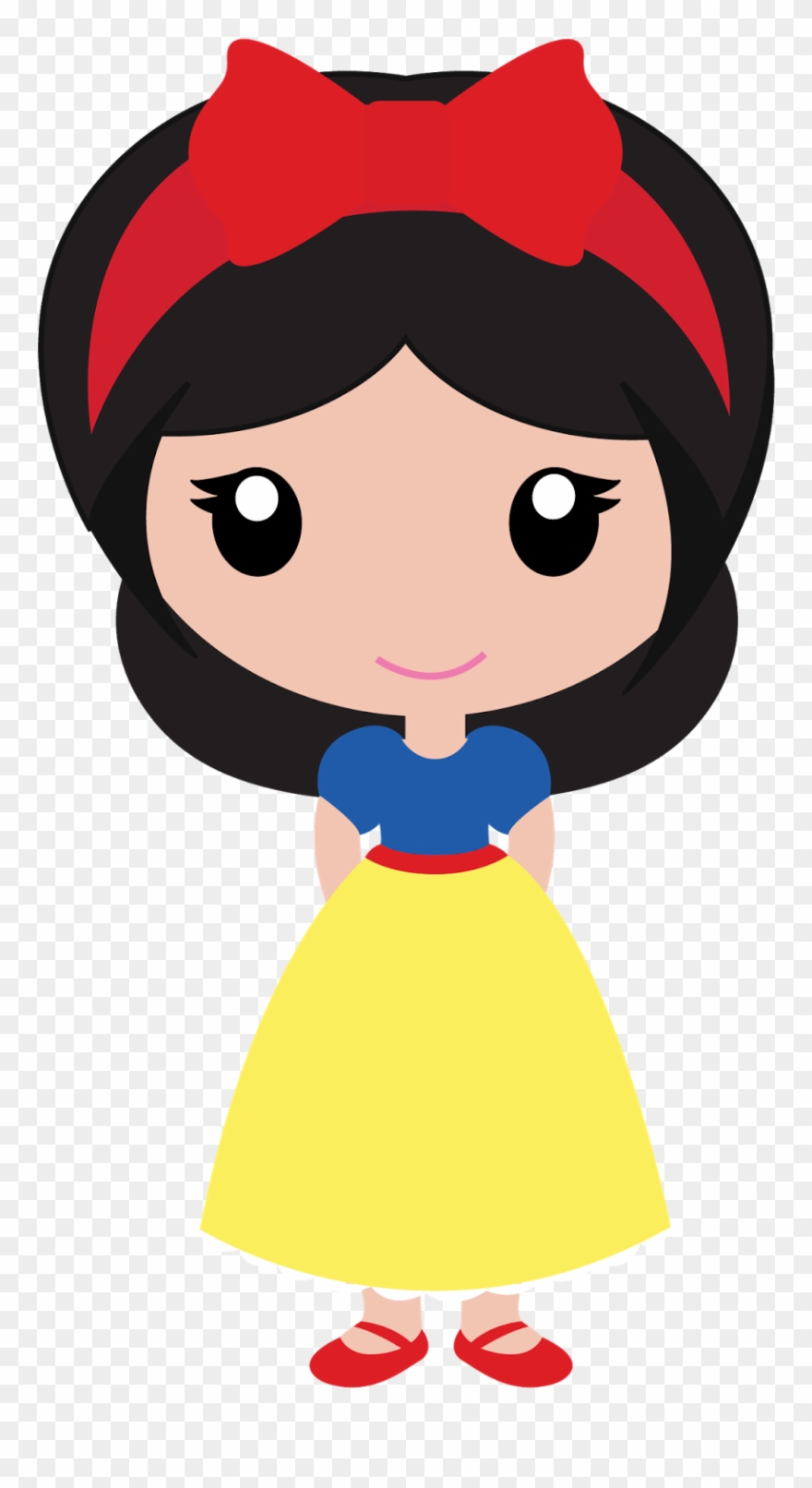 Eps Vector Of Giggle And Print - Snow White Cartoon Drawing Clipart
