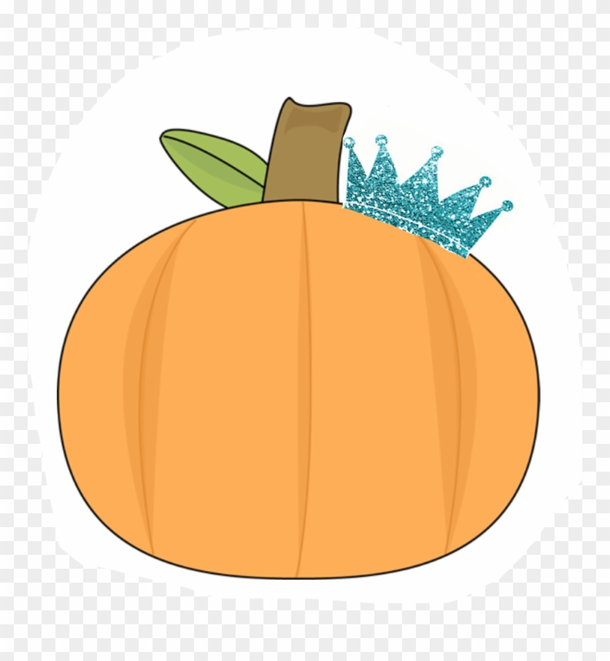 Pumpkin Boy Family Prince Princess Crown Blue Glitter - Pumpkin Carving Patterns Clipart