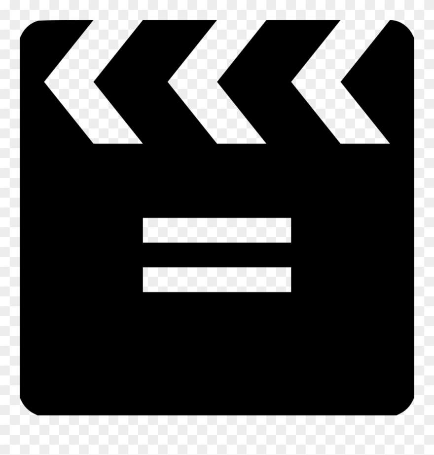 Clapboard, Clapper, Film, Movie, Theater, Theatre Icon - Sign Clipart