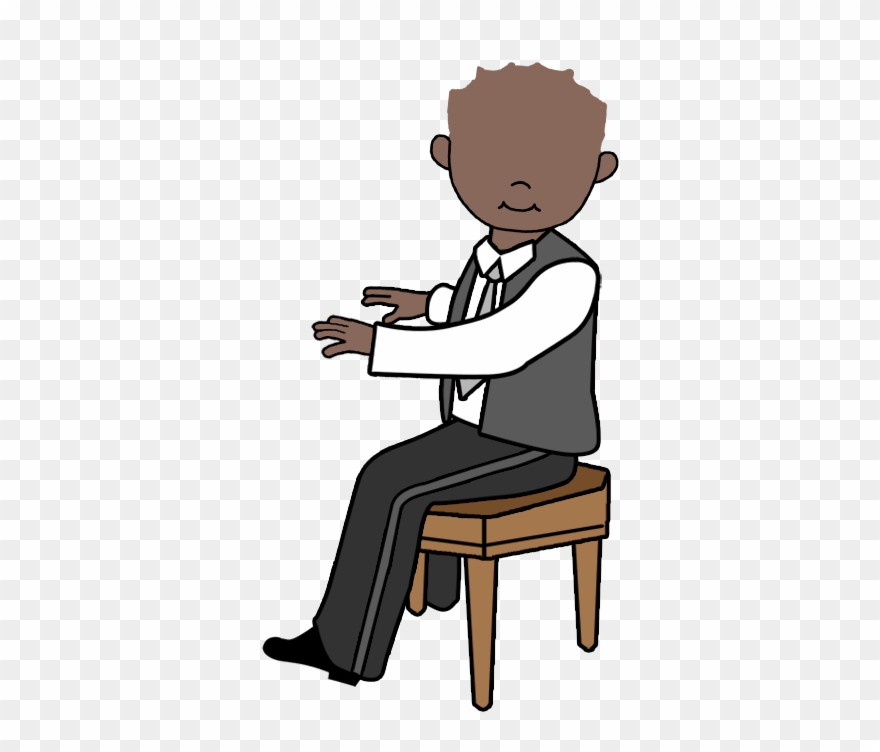 Piano Recital Personalised Ornament - African American Clipart