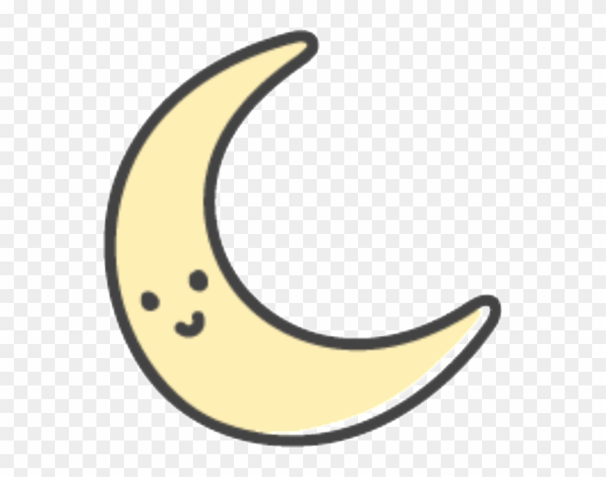 Clip Art Free Hand Painted A Smiling Moon Material - Vector Graphics - Png Download
