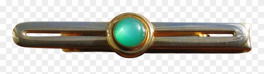 Vintage Swank Green Moonglow - Tie Clip - Png Download
