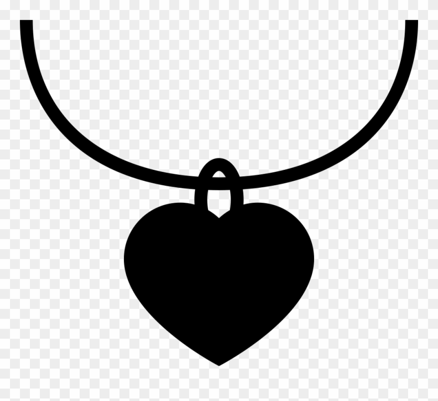 Heart Shaped Jewelry Pendant Comments - Icon Colar Png Clipart